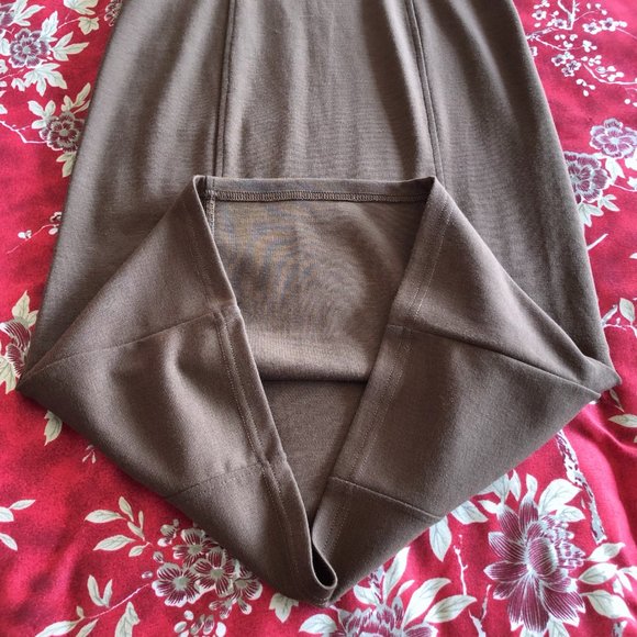 Rich Brown Shawl-Collar Blazer-Like Sleeveless Sweater Dress - Size XXS - Picture 8 of 16